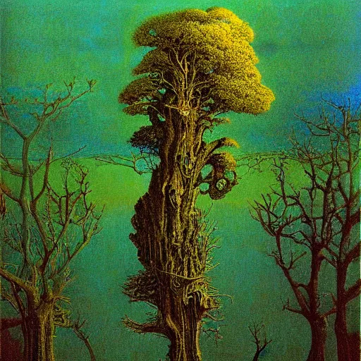 Prompt: 1 9 7 0's hovering psychedlic country height retriever liquor cedar tree copper, by benoit b. mandelbrot and beksinski and albrecht durer, smooth, detailed painting, abstract