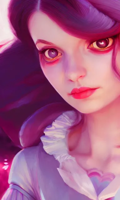 Image similar to alice from alice in wonder land, female, portrait, sharp focus, digital art, artstation, cgsociety, wlop, concept art, dynamic lighting, art by emylie boivin, rossdraws and jazza