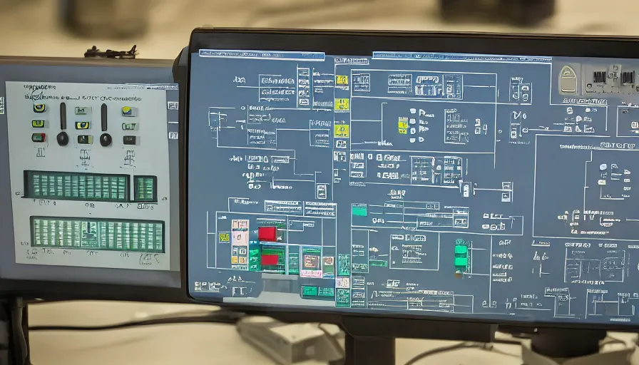 Prompt: nuclear power plant control panel