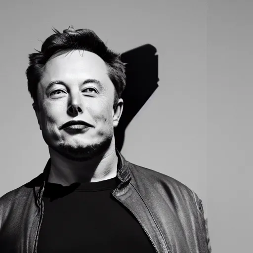 Image similar to A portrait photo of Elon Musk teams up with a teenage Elon Musk, perfect faces, 50 mm, award winning photography