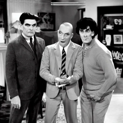 Image similar to charlie sheen in the 3 stooges