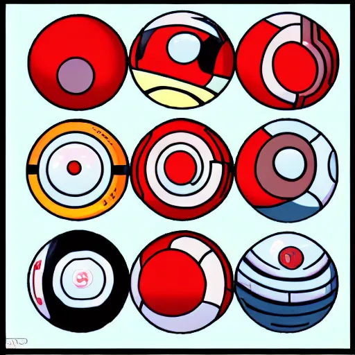 ArtStation - Pokeballs SVG / Pokemon SVG / Vector Anime / PNG