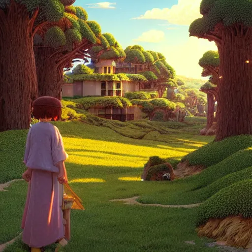 Image similar to a portal to terraria. detailed. rule of thirds. intricate. sharp focus. wide angle. unreal engine 8 k. painting by wes anderson and hasui kawase and scott listfield maxfield parrish. wlop. greg rutkowski.