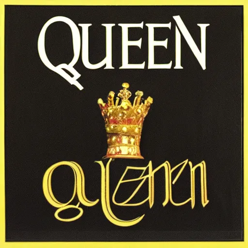 Prompt: queen album cover