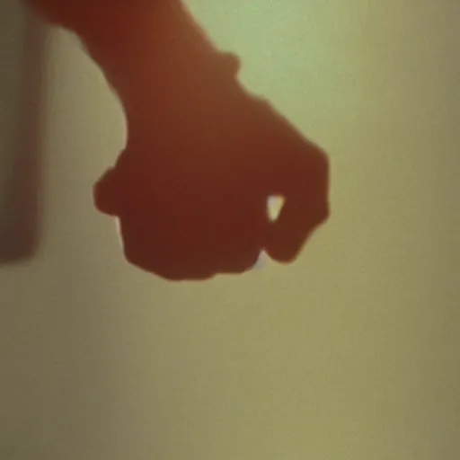 Image similar to Man holding hands with his reflection in the mirror, award winning movie still, 35 mm, cinematic, Blumhouse