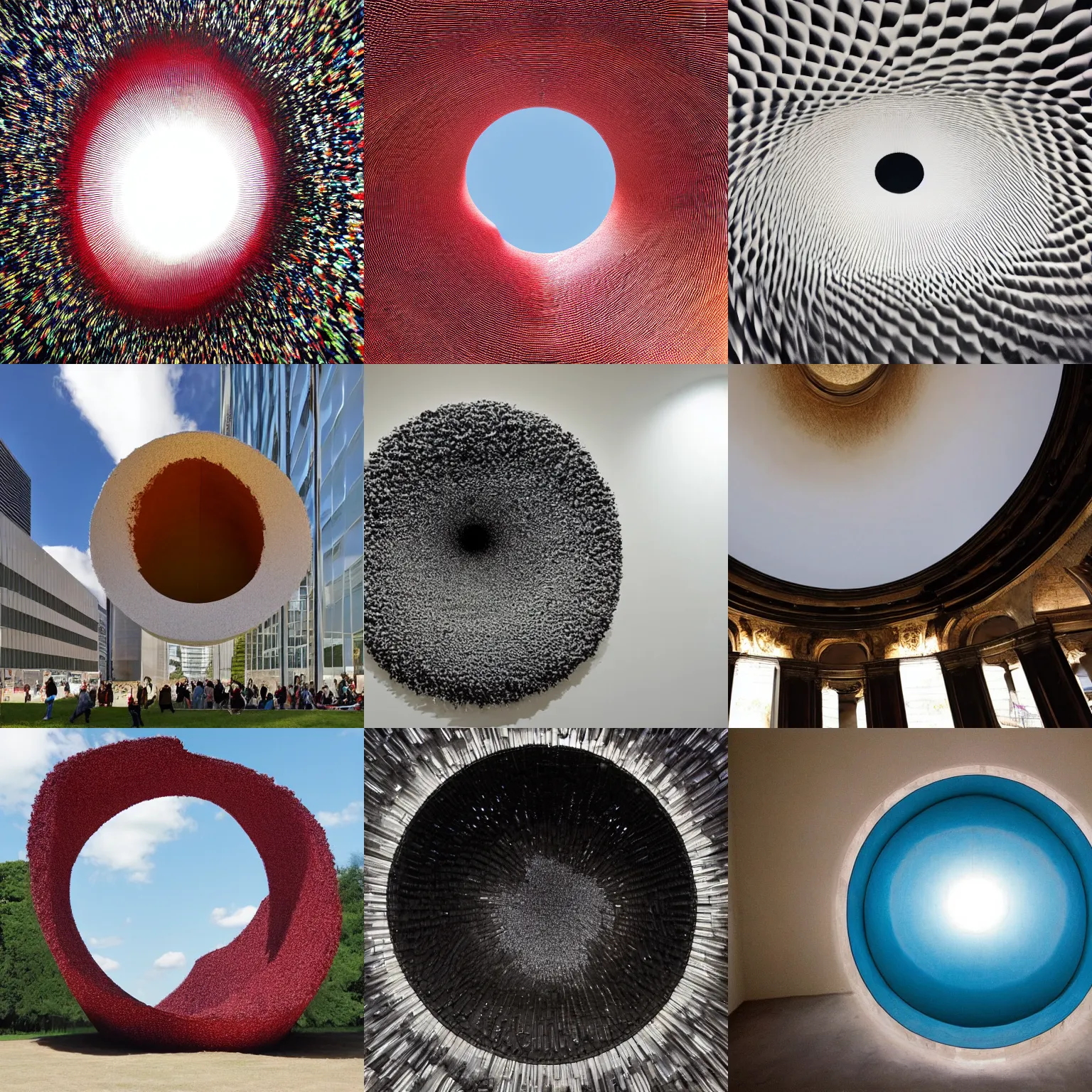 Prompt: artwork by anish kapoor