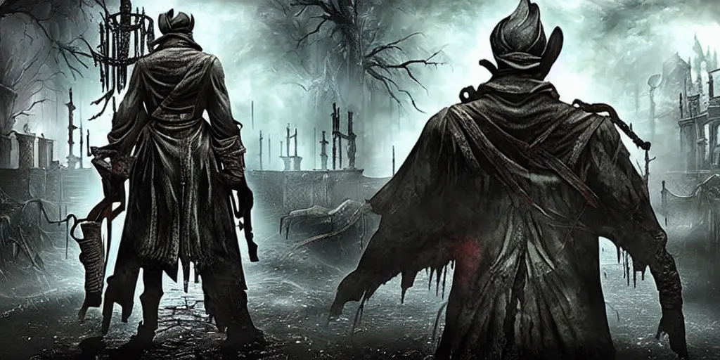 Image similar to mix between bloodborne and condemned criminal origins, terrifying game, shocking, dark