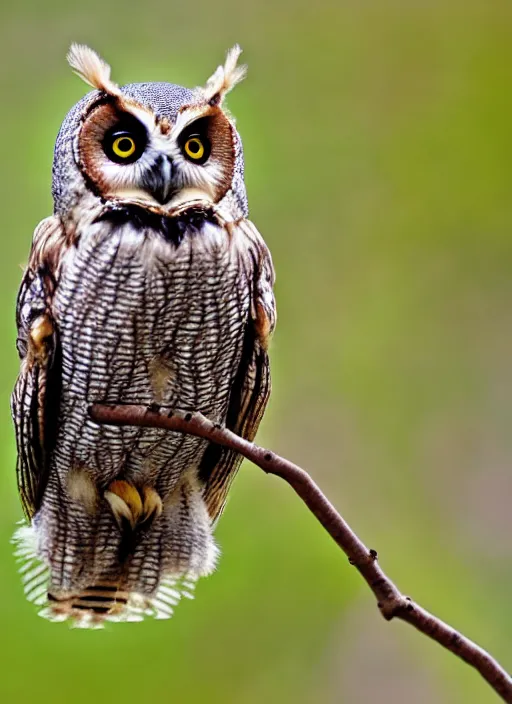 Image similar to bee - owl hybrid