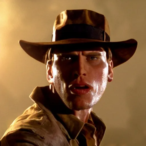 Image similar to Live Action Still of Jerma in Raiders of the Lost Ark, real life, hyperrealistic, ultra realistic, realistic, highly detailed, epic, HD quality, 8k resolution, body and headshot, film still