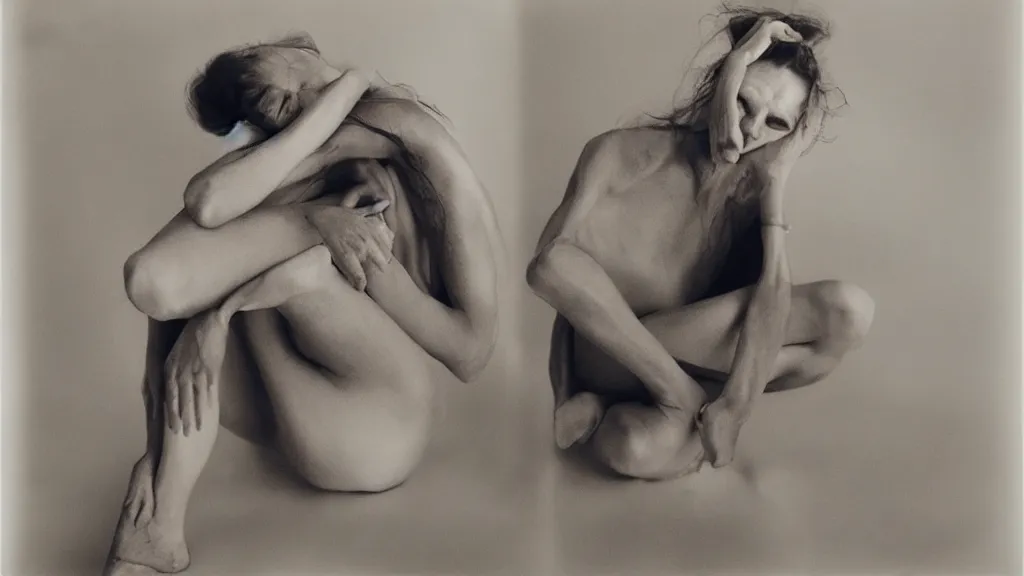 Image similar to despair, intricate faces by Karolina Kuras, sally mann, annie liebowitz