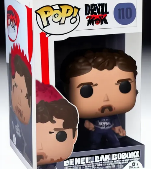 Image similar to devil mode mark zuckerberg with horns funko pop still sealed in box, ebay listing