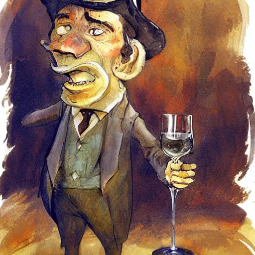 Image similar to the drunk french baron by peter de seve