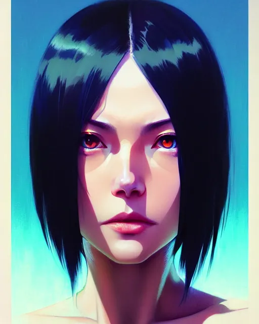 Image similar to dead inside!!!, fine - face, audrey plaza, realistic shaded perfect face, fine details. anime. realistic shaded lighting poster by ilya kuvshinov katsuhiro otomo ghost - in - the - shell, magali villeneuve, artgerm, jeremy lipkin and michael garmash and rob rey