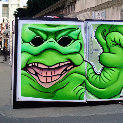 Prompt: jabba the hut centipedes slithering the streets-n 9