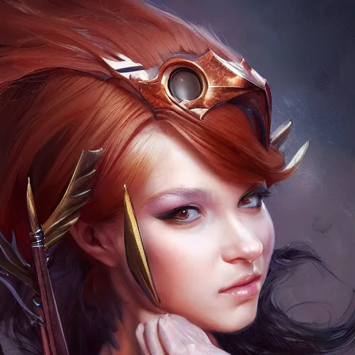 Image similar to A masterpiece portrait of a copper princess menacing girl with amazing egypt wig with bat wings. trending on artstation, digital art, by Stanley Artgerm Lau, WLOP, Rossdraws, James Jean, Andrei Riabovitchev, Marc Simonetti, Yoshitaka Amano