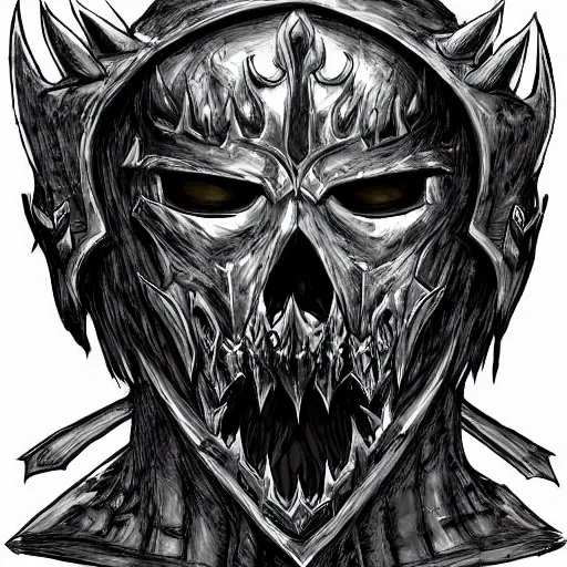 Image similar to the lich king, world of warcraft, in the style of kentaro miura, digital art, trending on artstation