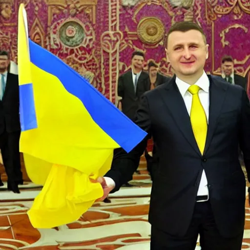 Prompt: Ukraine wins over Russia Ukraine conquers Moscow Slava Ukraine
