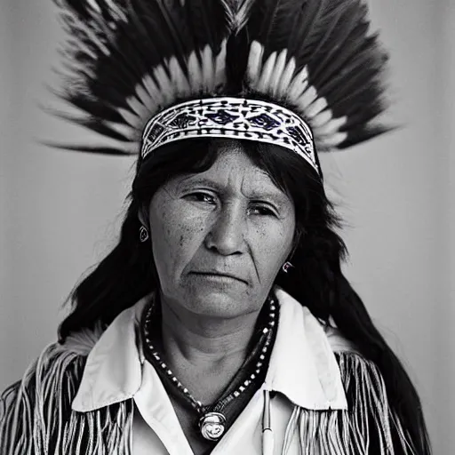 Image similar to Portrait of a Modern Native American Woman as a nurse, highly detailed, photograph, award winning,