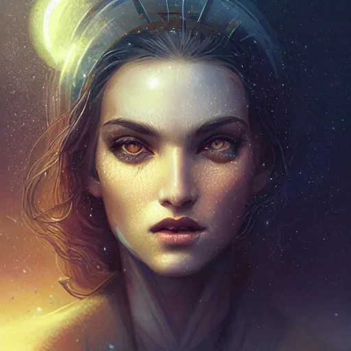 Prompt: solar recharge, beautiful, detailed symmetrical close-up portrait, intricate complexity, rule of thirds, in the style of Charlie Bowater, Tom Bagshaw, Alexis Franklin, Elena Masci, Pawel Rebisz