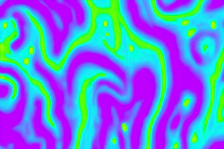 Image similar to an ultrasound of the first prismatic child made of perlin noise born in latent space