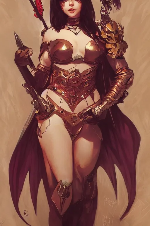 Image similar to super protector knight: Bloody Fate Demon art by artgerm and greg rutkowski and alphonse mucha and Charlie Bowater, Trending on artstation, artstationHD, artstationHQ, 4k, 8k