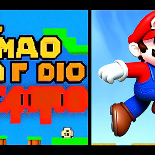 Image similar to bootleg mario video game