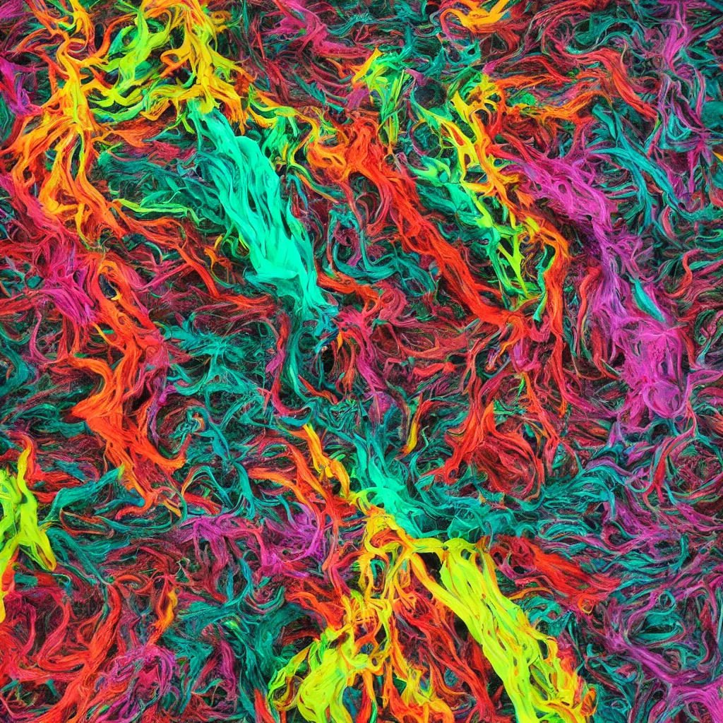 Image similar to painful pleasures by lynda benglis, octane render, colorful, 4 k, 8 k