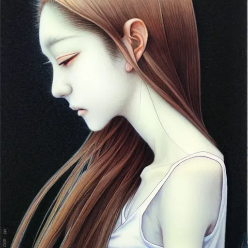 Image similar to a portrait of a character by Miho Hirano