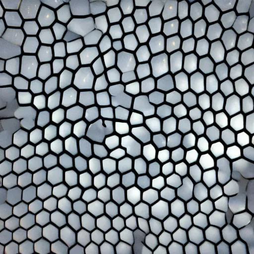 Image similar to voronoi crystals, photo