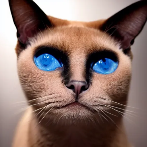 Image similar to siamese cat as a rapper