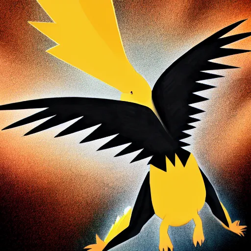 Image similar to national geographic professional photo of zapdos, award winning