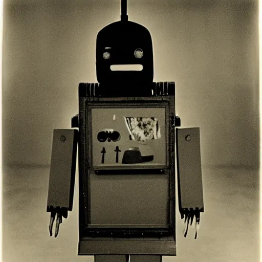 Image similar to robot by Diane Arbus