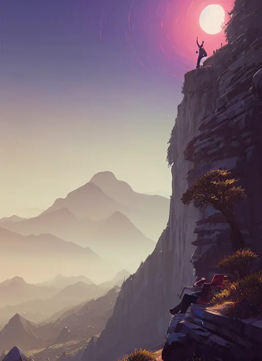 Image similar to highly detailed portrait mountain in gta v, stephen bliss, unreal engine, fantasy art by greg rutkowski, loish, rhads, ferdinand knab, makoto shinkai and lois van baarle, ilya kuvshinov, rossdraws, tom bagshaw, global illumination, radiant light, detailed and intricate environment