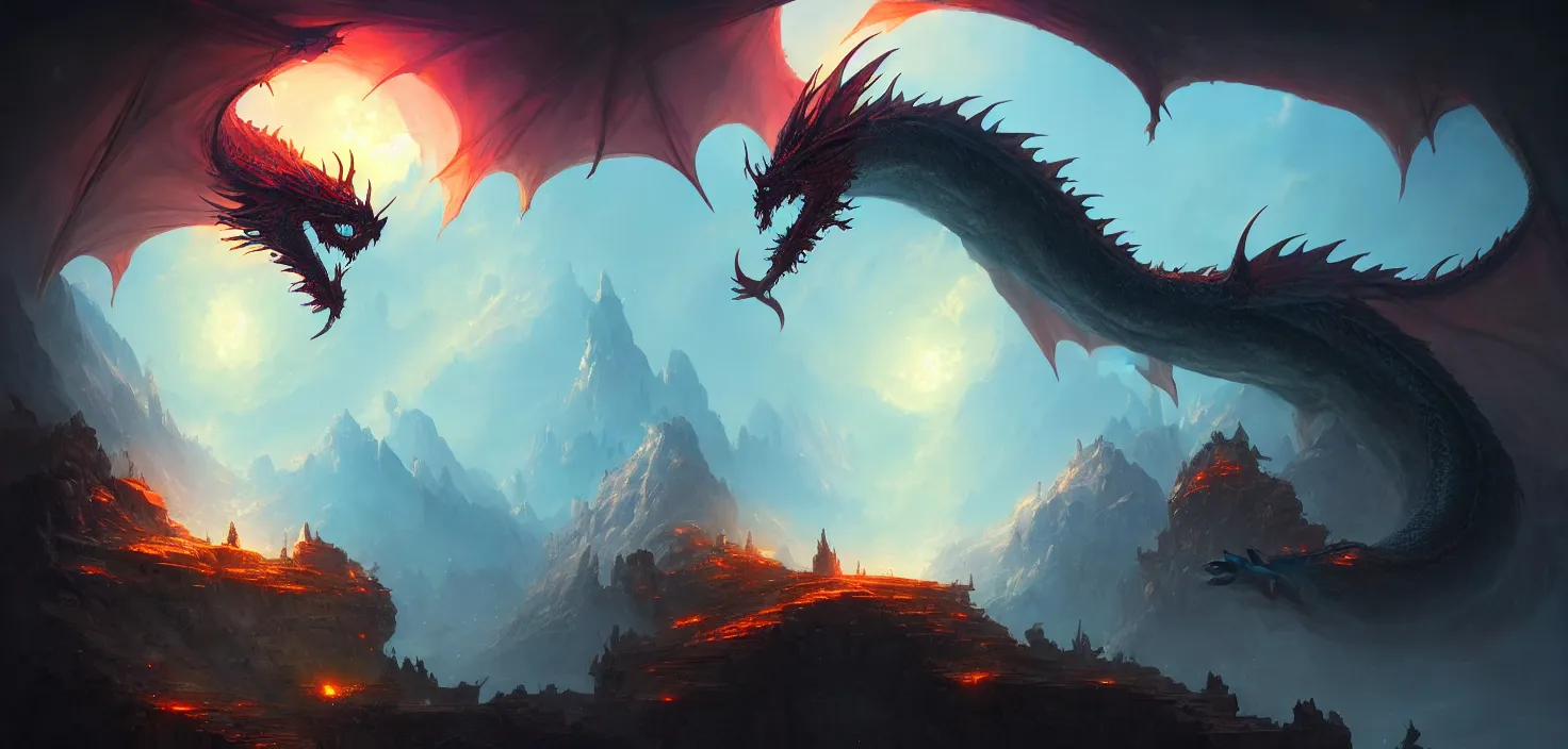 Image similar to eye of fantasy dragon, detailed, concept art, high detail, vivid, beautiful, trending on artstation, by jordan grimmer, huge scene, art greg rutkowski