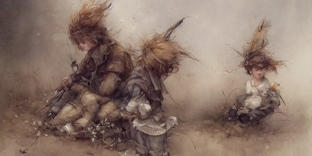 Prompt: ( ( ( ( landscape. muted colors. ) ) ) ) by jean - baptiste monge!!!!!!!!!!!!!!!!!!!!!!!!!!!!!!