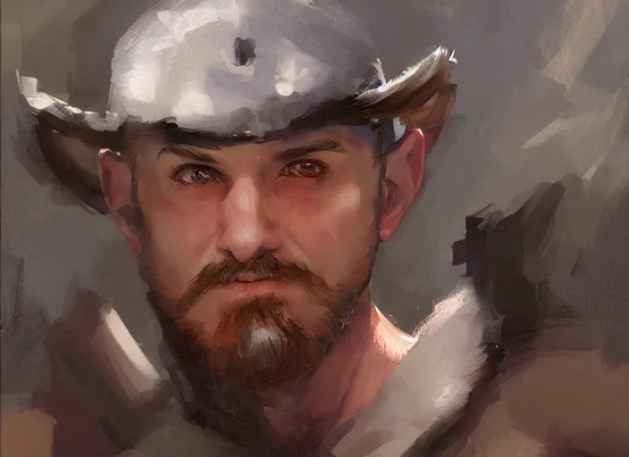 Image similar to a highly detailed beautiful portrait of stan marsh as kratos, by gregory manchess, james gurney, james jean