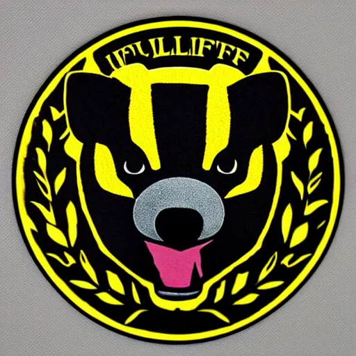 Image similar to hufflepuff badger sticker