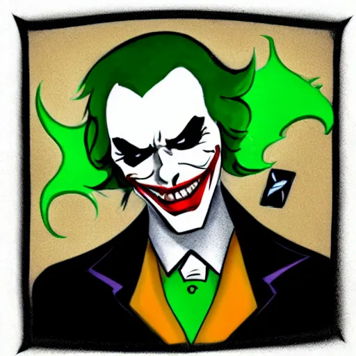 Image similar to a nerdy joker