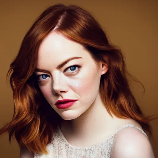 Prompt: emma stone with jewellary crown princess, sensual, beautiful soft light failling on her face, studio photography, nikon 3 5 mm portrait photography, ultra realistic