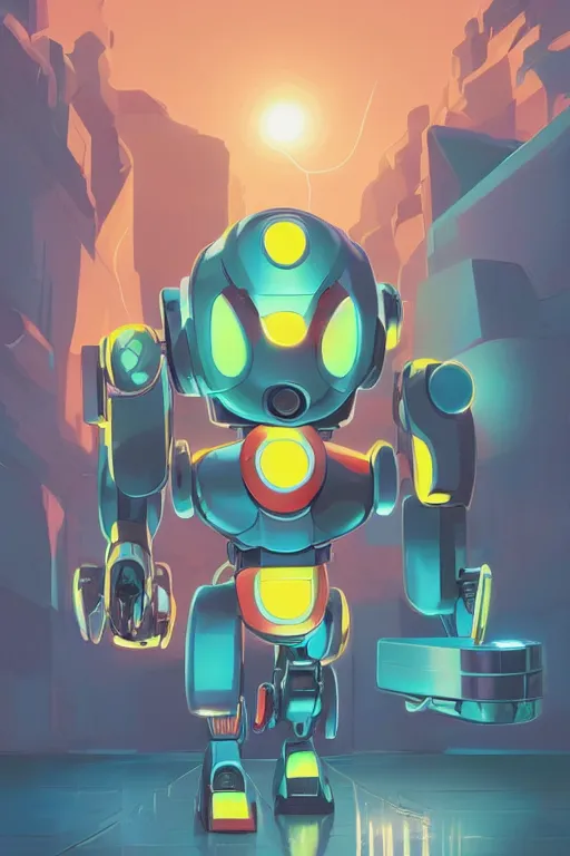 Image similar to metabots medabots medarotto medarot robot minimalist comics helmet mask neon cybereye, behance hd by jesper ejsing, by rhads, makoto shinkai and lois van baarle, ilya kuvshinov, rossdraws global illumination ray tracing hdr radiating a glowing aura