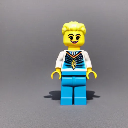 Image similar to ariana grande lego figurine