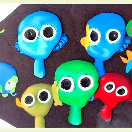 Image similar to baby aliens at kindergarten, very detailed, photorealistic