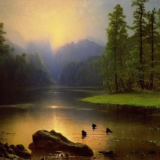 Prompt: artwork by Albert Bierstadt