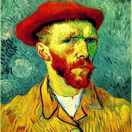 Image similar to portrait style of van gogh