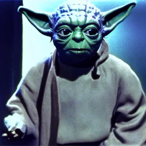 Image similar to a film still of yoda in star trek 1 9 6 6 realistic, detailed