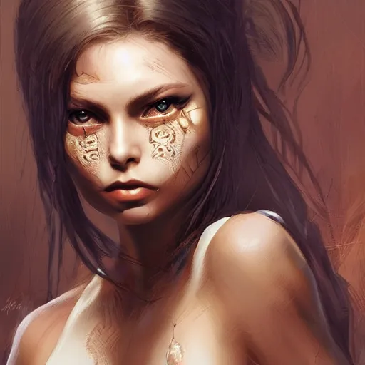 Image similar to a portrait of a young ornella muti as a dead or alive fighting game character, urban motifs, intricate, elegant, highly detailed, digital painting, trending on artstation, concept art, smooth sharp focus, illustration, art by artgerm and greg rutkowski