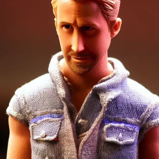 Image similar to ryan gosling amiibo, studio lighting, highly detailed, rtx, 8 k, unreal engine 5,