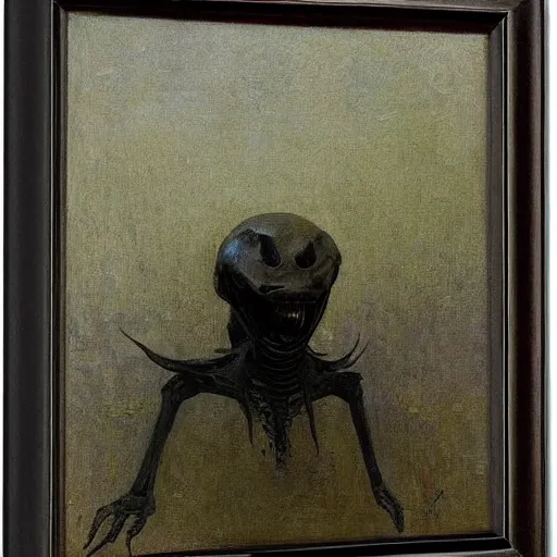 Image similar to alien by ilya repin