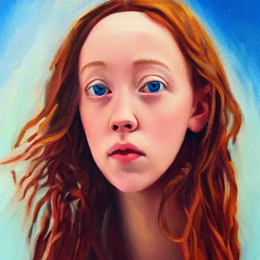 Prompt: gorgeous oil painting of amybeth mcnulty