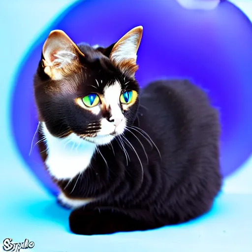 Image similar to a sapphire cat